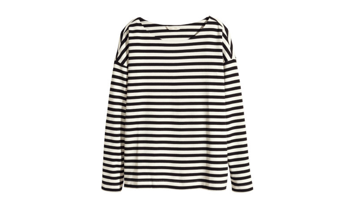 Båtringad randig tröja från H&M, ca 200 kr. Båtringad randig tröja från H&M, ca 200 kr.